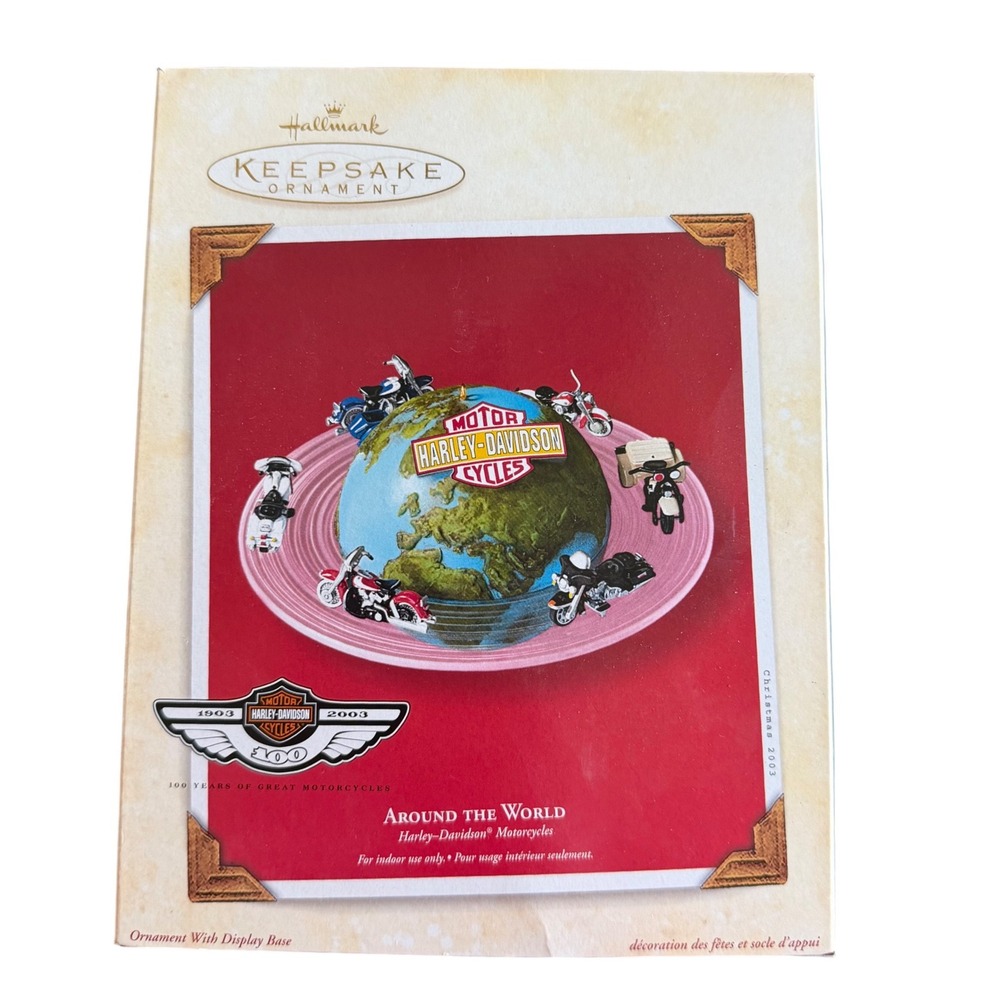 Hallmark Keepsake Harley-Davidson‎ 100 Years Around the World Ornament 2003